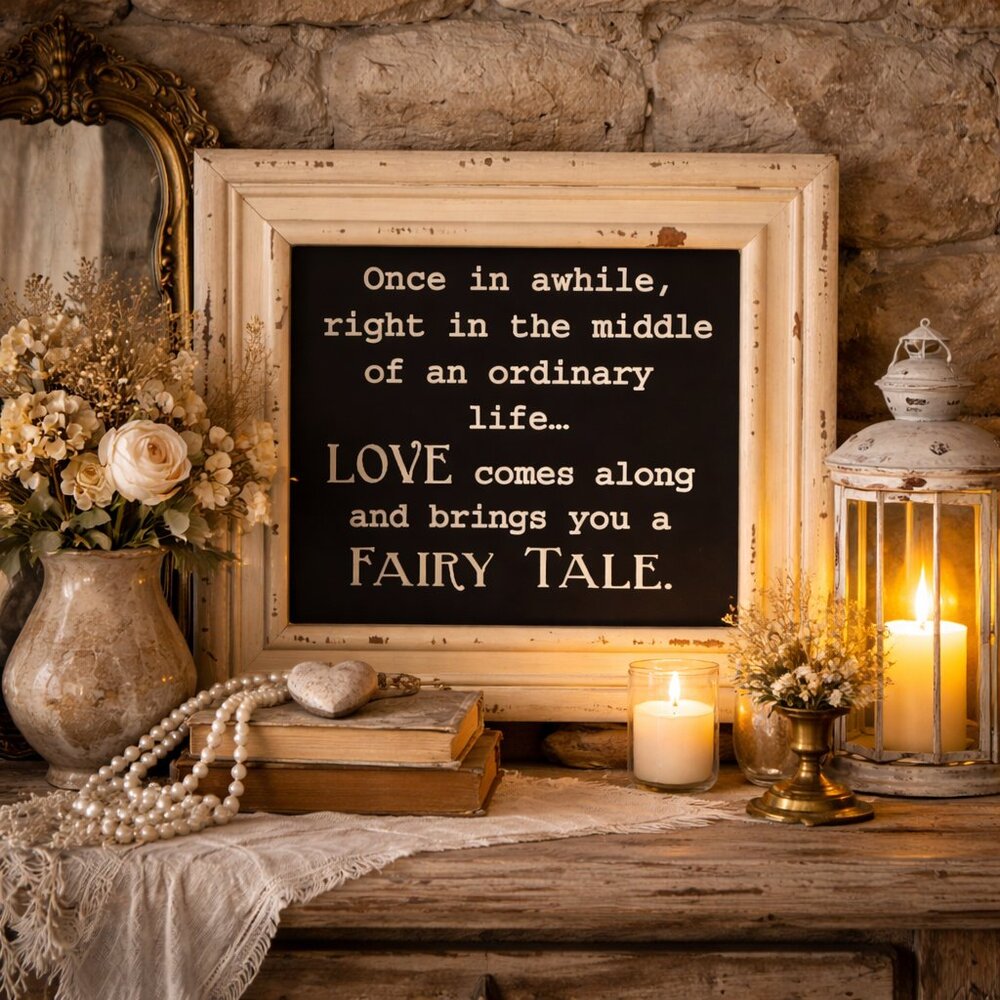 NWT Once in Awhile Distressed Farmhouse Style Wall Art Inspirational Home Decor - Picture 2 of 11